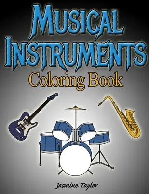 Libro para colorear de instrumentos musicales - Musical Instruments Coloring Book