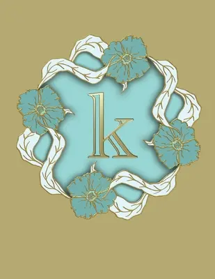 K: 100 Páginas 8.5 X 11 Monograma Cuaderno College Ruled Line Paper - K: 100 Pages 8.5 X 11 Monogram Notebook College Ruled Line Paper