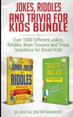 Paquete de chistes, adivinanzas y trivialidades para niños: Más de 1000 Chistes, Adivinanzas, Rompecabezas y Trivialidades para Niños Inteligentes - Jokes, Riddles and Trivia for Kids Bundle: Over 1000 Different Jokes, Riddles, Brain Teasers and Trivia Questions for Smart Kids