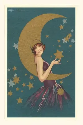 Diario Vintage Vamp con la Luna - Vintage Journal Vamp with the Moon