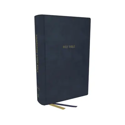NKJV, Biblia de estudio Foundation, Letra grande, Piel suave, Azul, Letra roja, Impresión cómoda: Santa Biblia, Nueva Versión Reina Valera - Nkjv, Foundation Study Bible, Large Print, Leathersoft, Blue, Red Letter, Comfort Print: Holy Bible, New King James Version