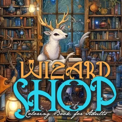 Libro para Colorear de la Tienda de Magos para Adultos: Enchanted Whimsical Coloring Book escala de grises mágico Libro para colorear para adultos Magia - Wizard Shop Coloring Book for Adults: Enchanted Whimsical Coloring Book grayscale magical Coloring Book for Adults Magic