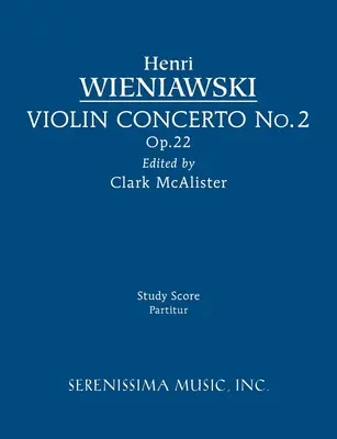 Concierto para violín n.º 2, Op.22: Partitura de estudio - Violin Concerto No.2, Op.22: Study score