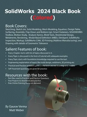 SolidWorks 2024 Libro negro: (Coloreado) - SolidWorks 2024 Black Book: (Colored)