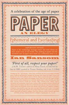 Papel: Una elegía - Paper: An Elegy