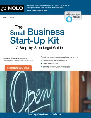 Kit para la creación de pequeñas empresas: Guía legal paso a paso - The Small Business Start-Up Kit: A Step-By-Step Legal Guide