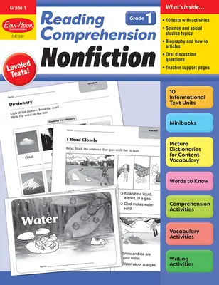 Comprensión de lectura: No ficción, Grado 1 Recurso para el maestro - Reading Comprehension: Nonfiction, Grade 1 Teacher Resource