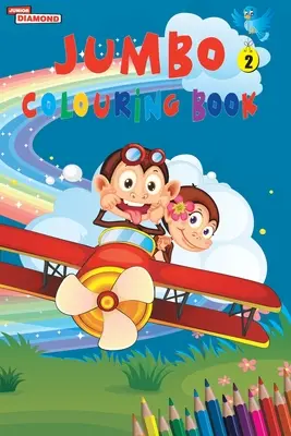 Jumbo Libro para Colorear 2 para Niños de 4 a 8 años Mejor Regalo para Niños para Dibujar, Colorear y Pintar - Jumbo Colouring Book 2 for 4 to 8 years old Kids Best Gift to Children for Drawing, Coloring and Painting