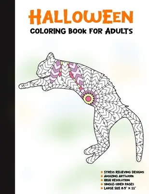 Libro de Halloween para colorear: 50 ilustraciones de Halloween impreso en un lado, seguro para los marcadores - Diversión Craft Actividad Regalo - Aliviar el estrés Desi - Halloween Coloring Book for Adults: 50 Halloween Illustrations Printed On One Side, Safe For Markers - Fun Craft Activity Gift - Stress Relieving Desi