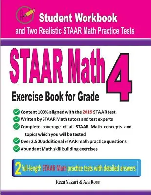 STAAR Math Exercise Book for Grade 4: Student Workbook and Two Realistic STAAR Math Tests (Libro de ejercicios de matemáticas STAAR para cuarto grado) - STAAR Math Exercise Book for Grade 4: Student Workbook and Two Realistic STAAR Math Tests