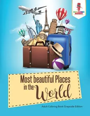 Los 50 lugares más bellos del mundo: Libro para colorear de viajes - 50 Most beautiful Places in the World: Coloring Book for Travel