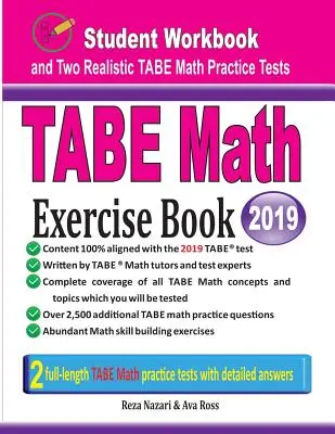 TABE Math Exercise Book: Student Workbook and Two Realistic TABE Math Tests (Libro de ejercicios de matemáticas para el alumno y dos pruebas realistas de TABE) - TABE Math Exercise Book: Student Workbook and Two Realistic TABE Math Tests