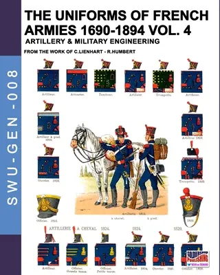 Los uniformes de los ejércitos franceses 1690-1894 - Tomo 4: Artillería e ingeniería militar - The uniforms of French armies 1690-1894 - Vol. 4: Artillery and military engineering