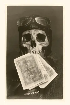 Diario Vintage Calavera con gorra y gafas de piloto - Vintage Journal Skull with Pilot's Cap and Goggles