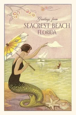 Diario Vintage Seacrest Beach, Sirena - Vintage Journal Seacrest Beach, Mermaid