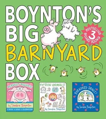 La gran caja del corral de Boynton: Cerditos perfectos; Quince animales; Baile en el corral - Boynton's Big Barnyard Box (Boxed Set): Perfect Piggies!; Fifteen Animals!; Barnyard Dance!