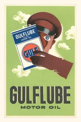 Vintage Journal Póster de chófer con aceite de motor - Vintage Journal Poster of Chauffeur with Motor Oil