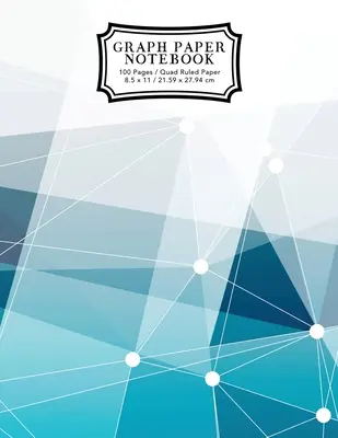 Cuaderno de papel cuadriculado: Cuaderno de composición de papel cuadriculado con líneas abstractas azules, cuadriculado de rayas - Graph Paper Notebook: Blue Abstract Lines Grid Paper Composition Notebook, Graphing Paper, Quad Ruled