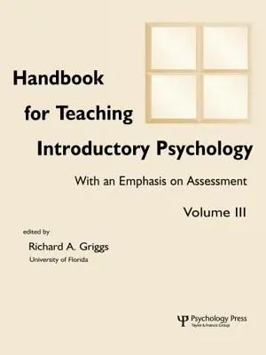 Manual para la enseñanza de la psicología introductoria: Volumen II - Handbook for Teaching Introductory Psychology: Volume II