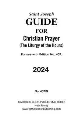 Guía de Oración Cristiana Tipo Grande 2024 - Christian Prayer Guide Large Type 2024