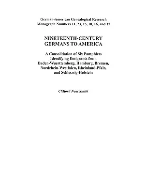 Alemanes en América en el siglo XIX - Nineteenth-Century Germans to America