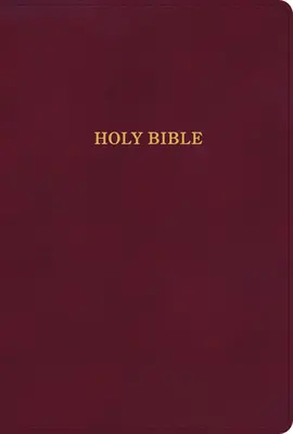 Biblia RVR Edición Grande, Tapa dura - KJV Large Print Thinline Bible, Burgundy Leathertouch