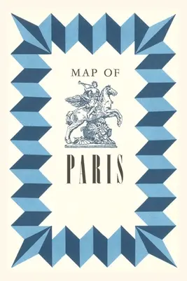 Vintage Journal Mapa de París Portada - Vintage Journal Map of Paris Title Sheet