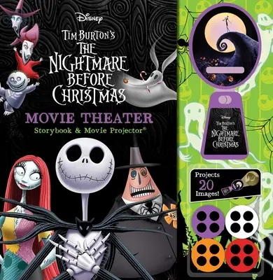 Disney: La pesadilla antes de Navidad Libro de cuentos y proyector de cine - Disney: The Nightmare Before Christmas Movie Theater Storybook and Projector