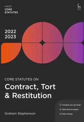 Estatutos Básicos sobre Contratos, Agravios y Restitución 2022-23 - Core Statutes on Contract, Tort & Restitution 2022-23