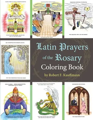 Libro para colorear de las oraciones latinas del Rosario - Latin Prayers of the Rosary Coloring Book