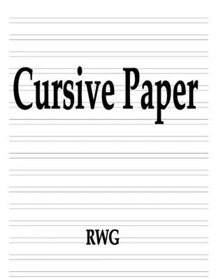 Papel Cursiva: 200 Páginas 8.5 X 11 - Cursive Paper: 200 Pages 8.5 X 11