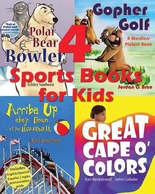 4 Libros de deportes para niños: Ilustrados para lectores principiantes - 4 Sports Books for Kids: Illustrated for Beginner Readers