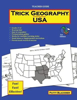 Truco Geografía: EE.UU.-Guía del profesor: Convierte las cosas en lo que no son para que recuerdes lo que son. - Trick Geography: USA--Teacher Guide: Making things what they're not so you remember what they are!