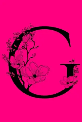 G: Cuaderno con letra inicial y monograma: Cuaderno para escribir con monograma personalizado - G: Monogram Initial Letter Notebook: Customized Monogrammed Gift Journal To Write In