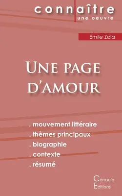 Une page d'amour de mile Zola (Análisis literario completo y resumen) - Fiche de lecture Une page d'amour de mile Zola (Analyse littraire de rfrence et rsum complet)