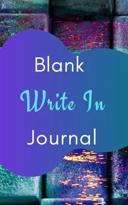 Diario de anotaciones en blanco (Cubierta de arte abstracto púrpura azul) - Blank Write In Journal (Purple Blue Abstract Art Cover)