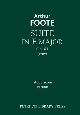 Suite en mi mayor, Op.63 Partitura de estudio - Suite in E major, Op.63: Study score