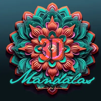 3D Mandalas Libro para colorear para adultos: Libro para colorear mandalas 3D para adultos mandalas en escala de grises libro para colorear mandalas 3D en escala de grises 64P - 3D Mandalas Coloring Book for Adults: 3D Mandala Coloring Book for adults grayscale mandala coloring book 3D Grayscale Mandalas 64P