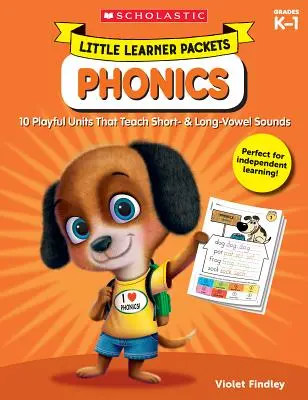 Little Learner Packets: Phonics: 10 unidades lúdicas que enseñan los sonidos de las vocales cortas y largas - Little Learner Packets: Phonics: 10 Playful Units That Teach Short- & Long-Vowel Sounds