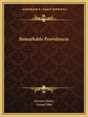 Providencias notables - Remarkable Providences