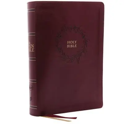 Kjv, Open Bible, Leathersoft, Burgundy, Indexed, Red Letter Edition, Comfort Print: Sistema de referencia completo - The Kjv, Open Bible, Leathersoft, Burgundy, Indexed, Red Letter Edition, Comfort Print: Complete Reference System
