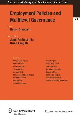 Políticas de empleo y gobernanza multinivel - Employment Policies and Multilevel Governance