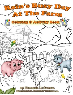 Libro para colorear Rain's Busy Day At The Farm - Rain's Busy Day At The Farm Coloring Book