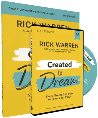 Guía de Estudio Bíblico Creados para Soñar con DVD: Las 6 Fases Que Dios Usa Para Hacer Crecer Tu Fe - Created to Dream Study Guide with DVD: The 6 Phases God Uses to Grow Your Faith