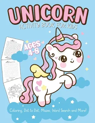 Unicornio libro de actividades para niños de 4-8 años: Fácil No Ficción Juvenil Libros de Actividades Alfabeto Libros - Unicorn Activity Book For Kids Ages 4-8: Easy Non Fiction Juvenile Activity Books Alphabet Books