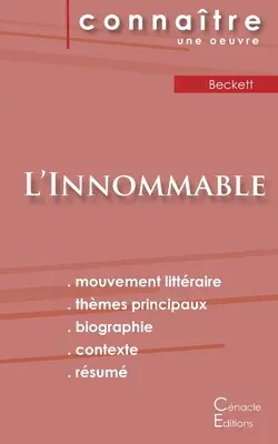 Ficha de lectura L'Innommable de Samuel Beckett (Análisis literario de referencia y resumen completo) - Fiche de lecture L'Innommable de Samuel Beckett (Analyse littraire de rfrence et rsum complet)