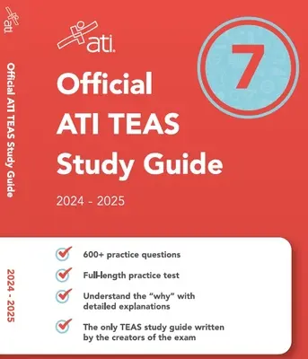 Guía Oficial de Estudios Ati Teas 7 (Edición 2024-2025) - Official Ati Teas Study Guide 7 (2024-2025 Edition)