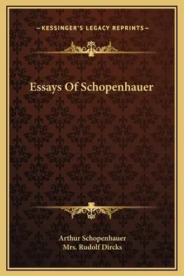 Ensayos de Schopenhauer - Essays Of Schopenhauer