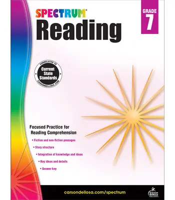 Cuaderno de lectura Spectrum G.7, 7º curso - Spectrum Reading G.7 Workbook, Grade 7