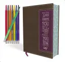 Niv, Beautiful Word Coloring Bible and 8-Pencil Gift Set, Leathersoft, Brown: Cientos de versículos para colorear - Niv, Beautiful Word Coloring Bible and 8-Pencil Gift Set, Leathersoft, Brown: Hundreds of Verses to Color